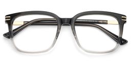 Kenny Gray Clear Square Glasses2