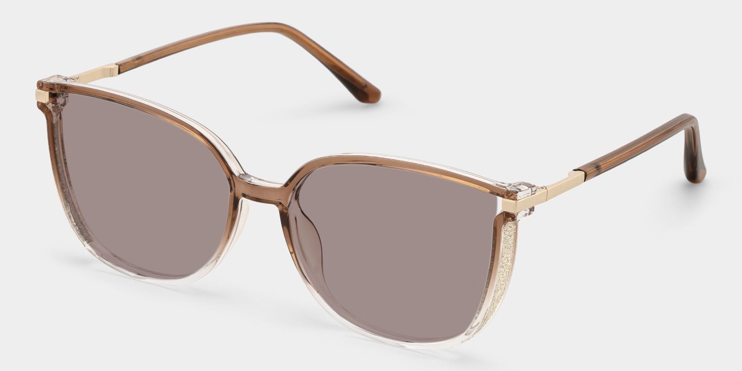 Rodz Square Brown Eyeglasses and Thin Frames Glasses2