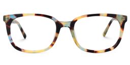 Angell Tortoise Rectangle Glasses0