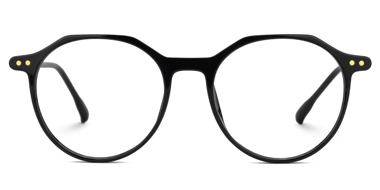 Round Tilly Black Color Frame Glasses | ZEELOOL UK0