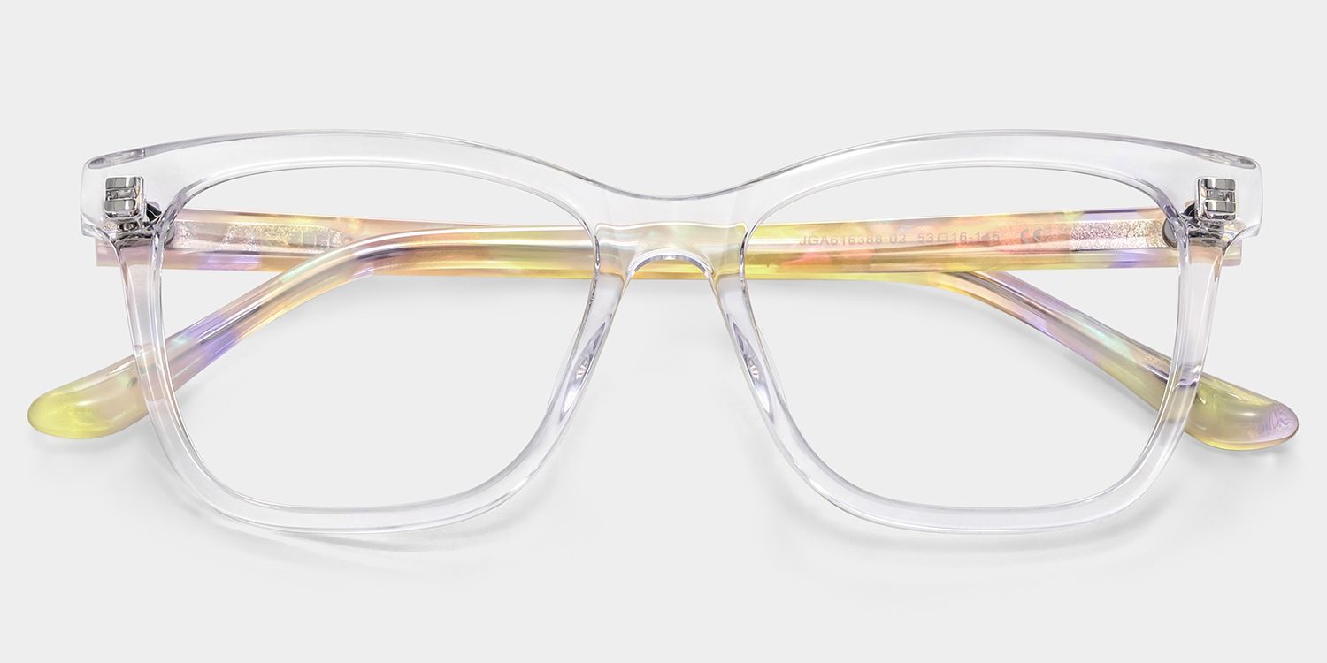 Faith Healing Glasses - Clear Rectangle Acetate Frames | ZEELOOL2
