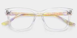 Faith Clear Rectangle Glasses2