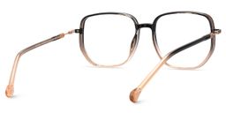 Joana Geometric Black Beige Glasses5