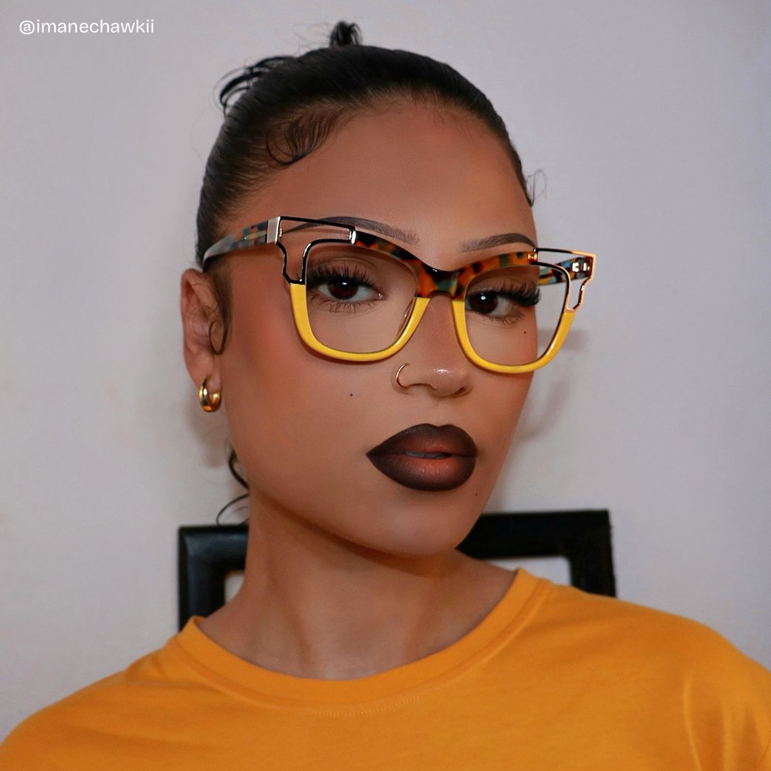 Rhoden Yellow Cateye Frame Glasses | Zeelool6