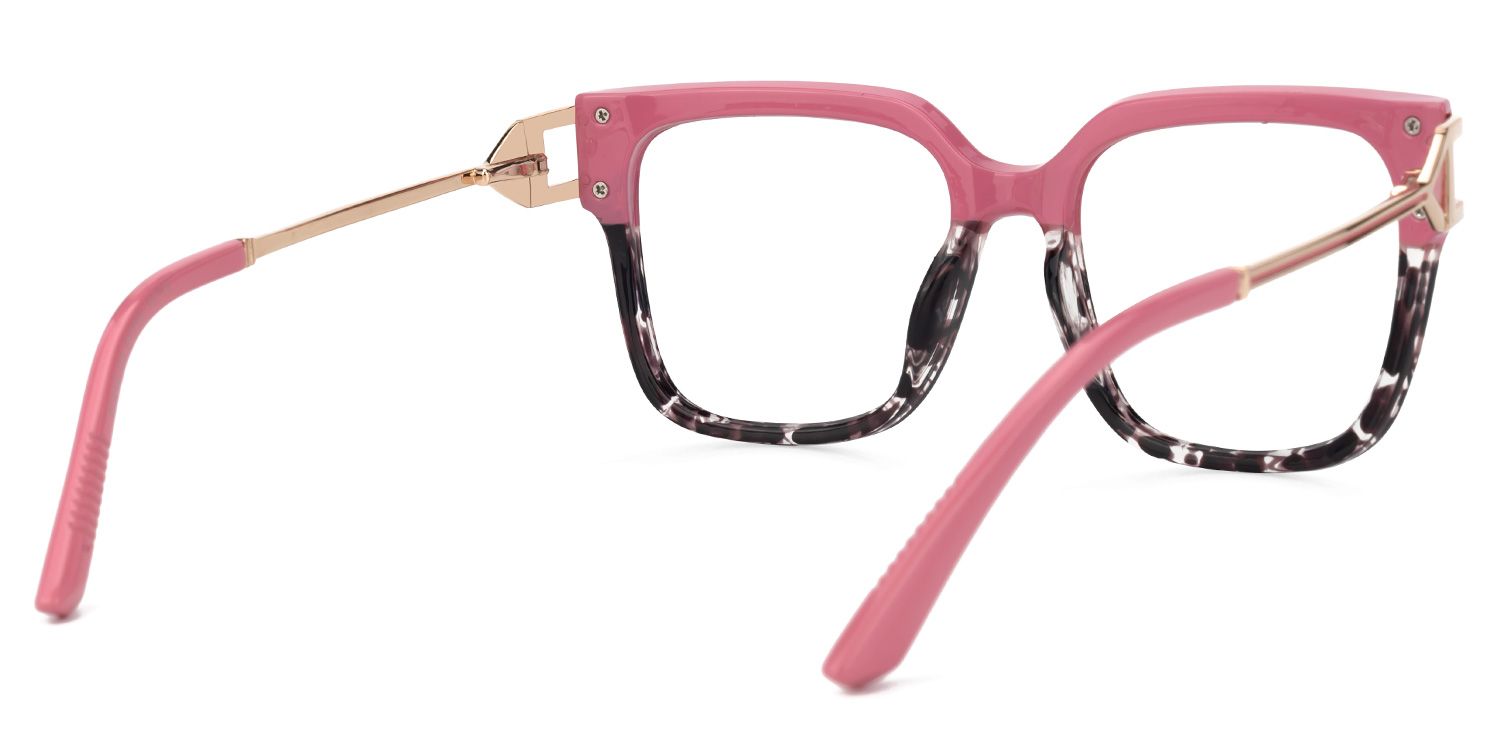 Juany Pink Eyeglasses with Square Shape | ZEELOOL UK3