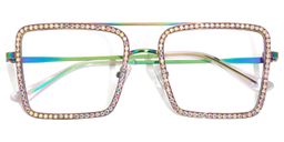 Diva Iridescent Square Glasses1