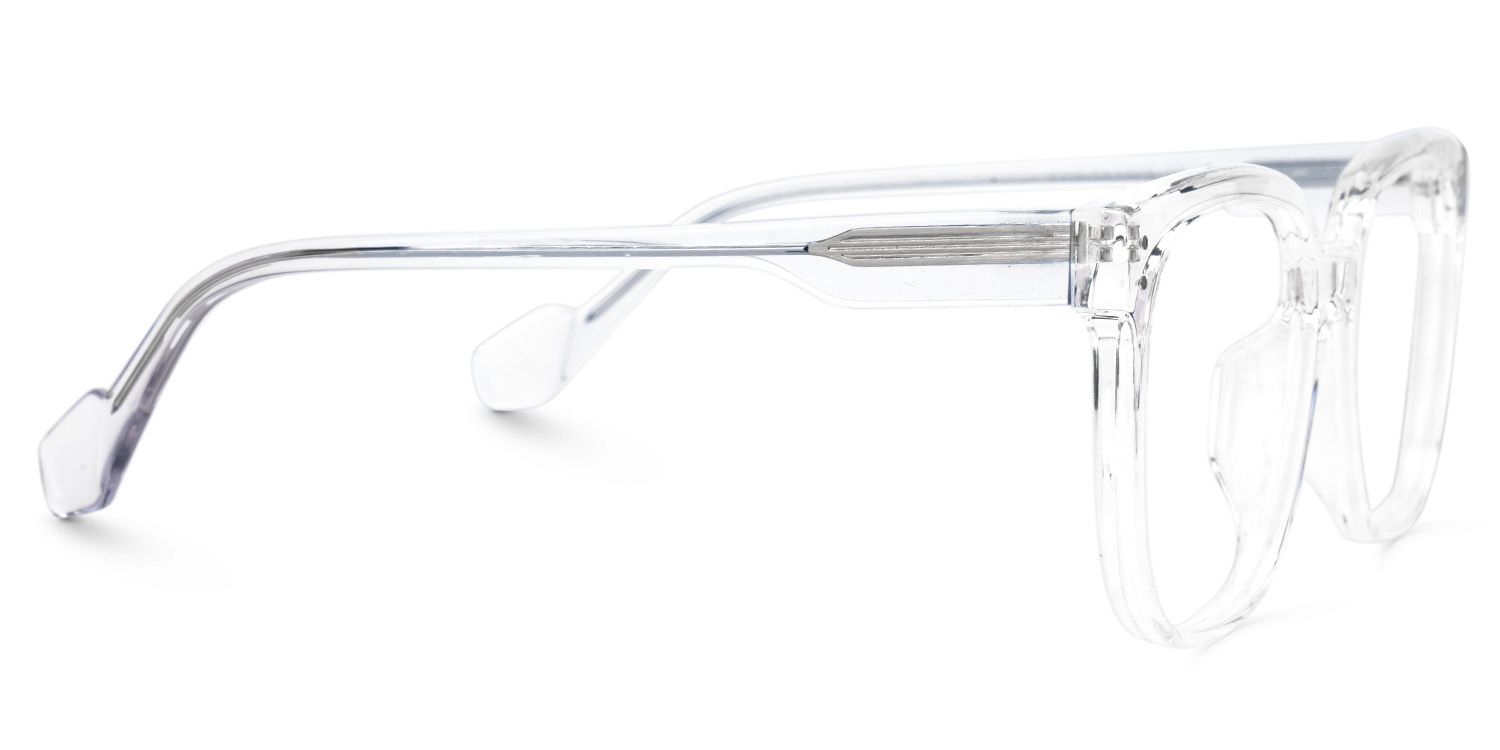 Mikel TR90 Square Clear Frame Glasses | ZEELOOL UK2
