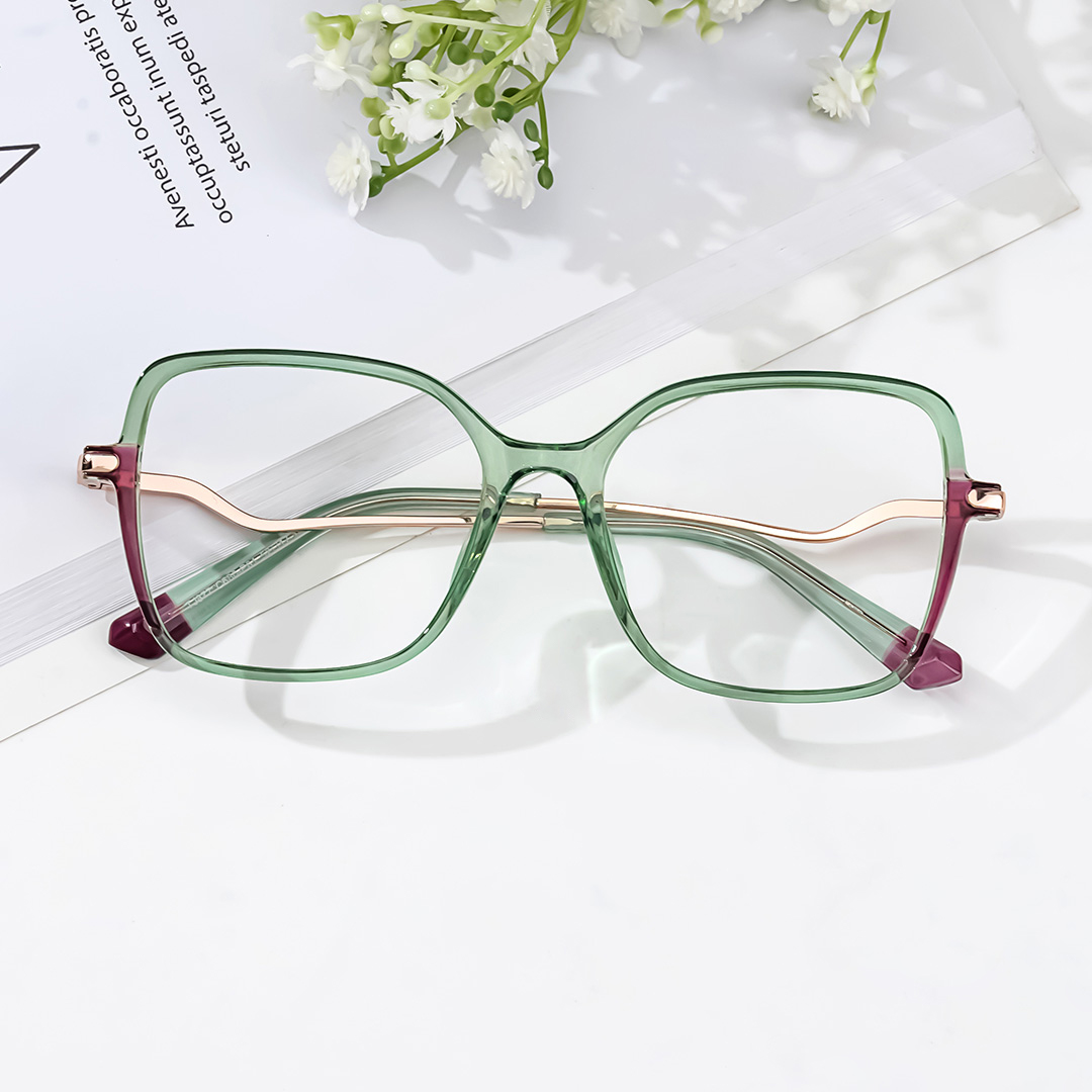 Rendon Square Green Glasses5