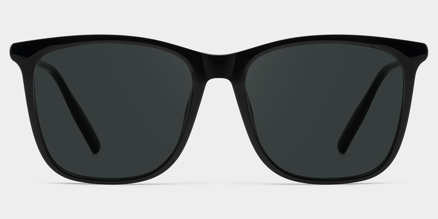 Malika Black Frame Polarized Sunglasses with square Style Online | ZEELOOL UK1