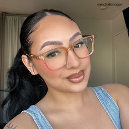 Felixe Rectangle Beige Glasses4