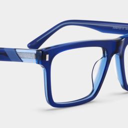 Henry Blue Rectangle Glasses4