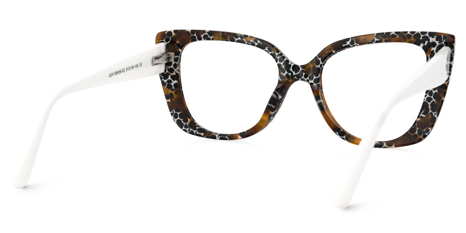 Smolin Acetate Leopard Cat Eye Frames | ZEELOOL UK3