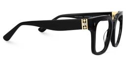 Scicluna Square Black Glasses2