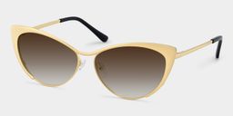 Ellen Cateye Gold Sunglasses2