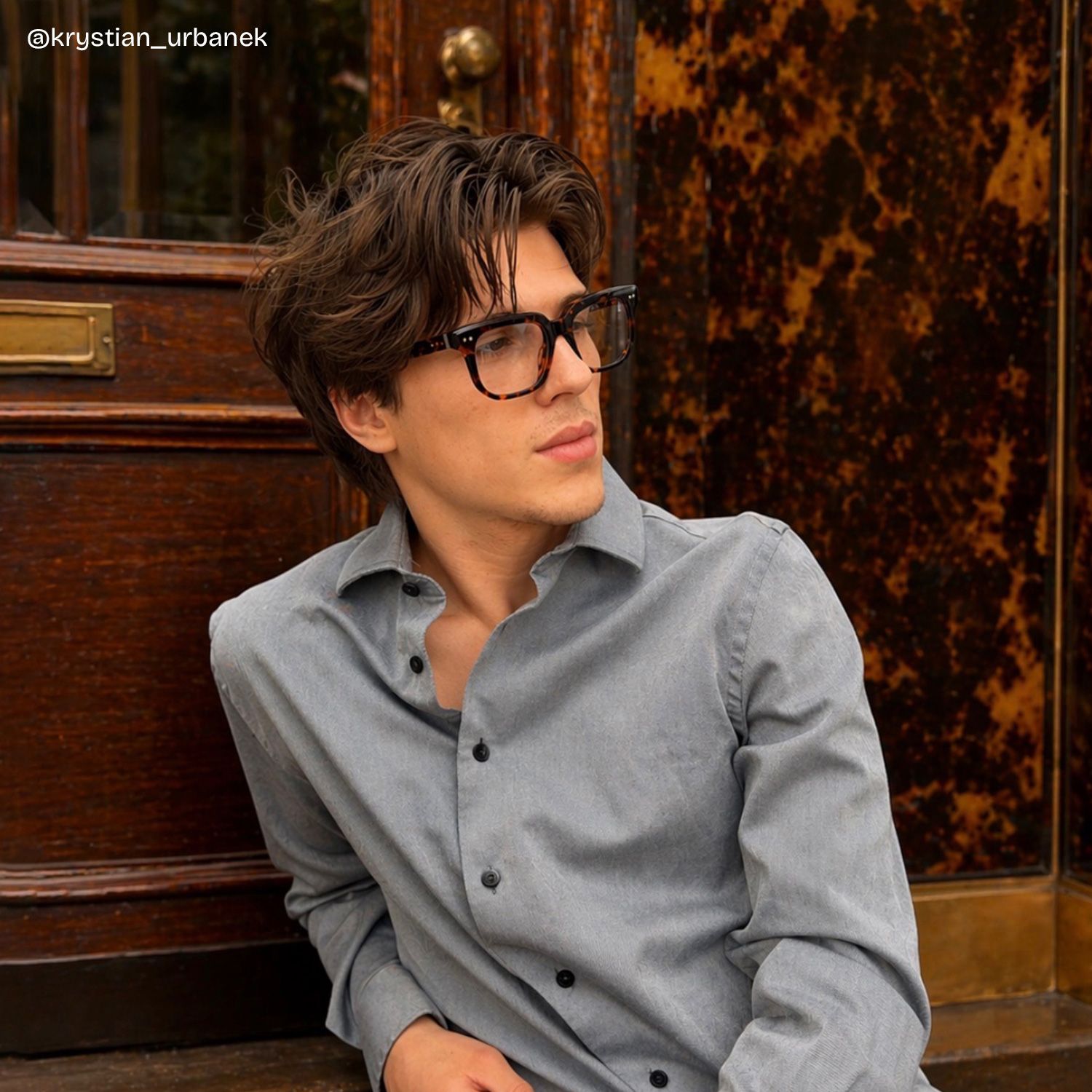 Michael Square Tortoise Shell Glasses Frames for Men | ZEELOOL7