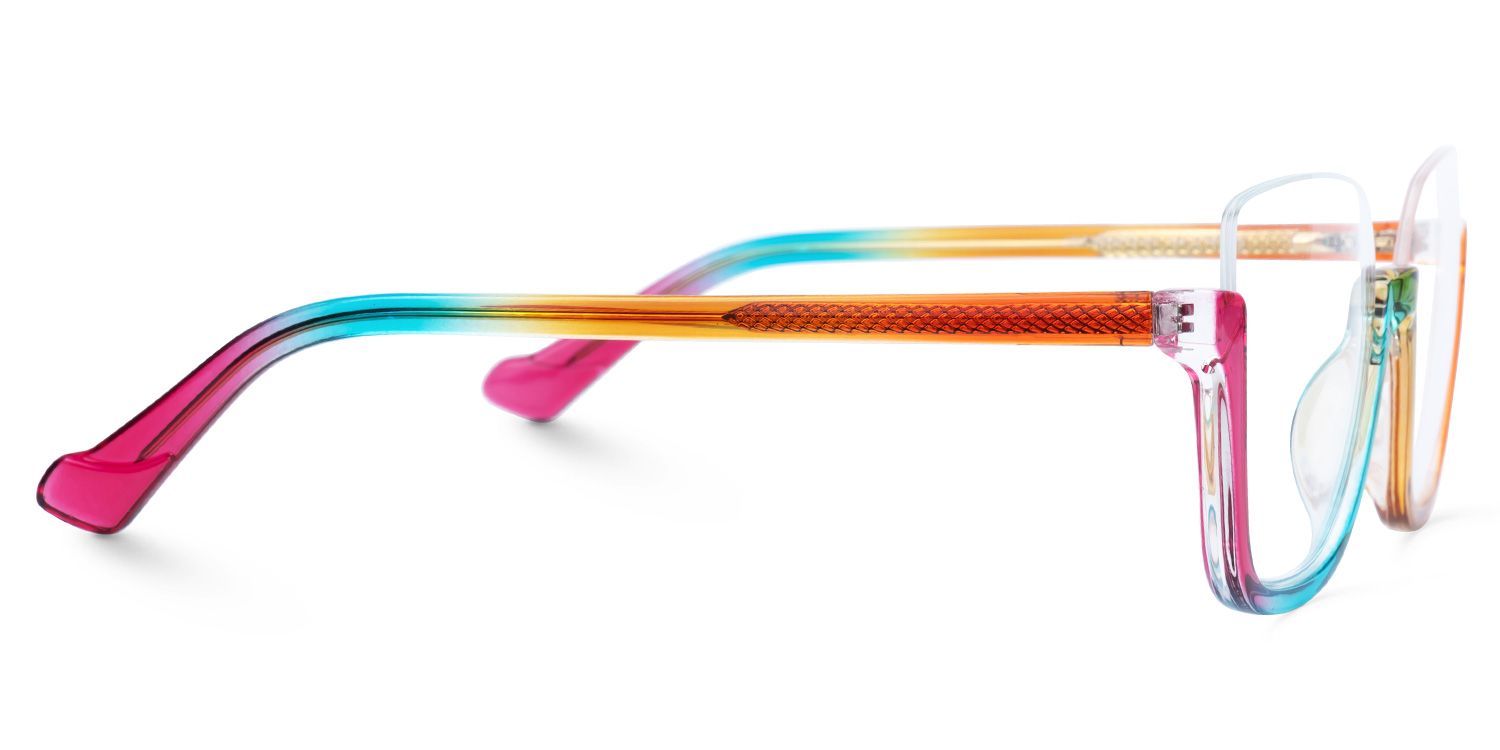 Kellina Square Colorful Glasses | ZEELOOL UK2