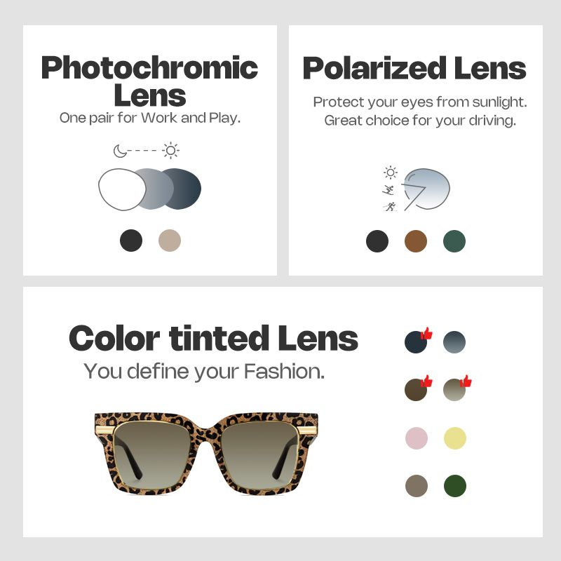 Taylor Square Gold Leopard Frame Glasses for females6