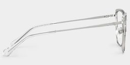 Javier Rectangle Silver Glasses3