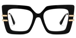 Poutine Black Square Glasses0
