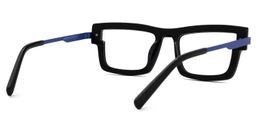 Yahia Rectangle Black Glasses4