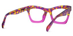 Benitez Neon Pink Square Glasses3