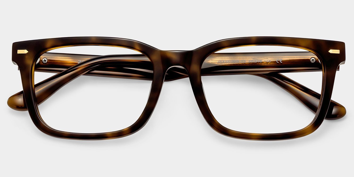 Patrick Tortoise Rectangle Eyeglasses for Men | ZEELOOL2