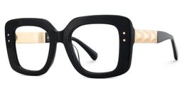 Yary Square Black Glasses3