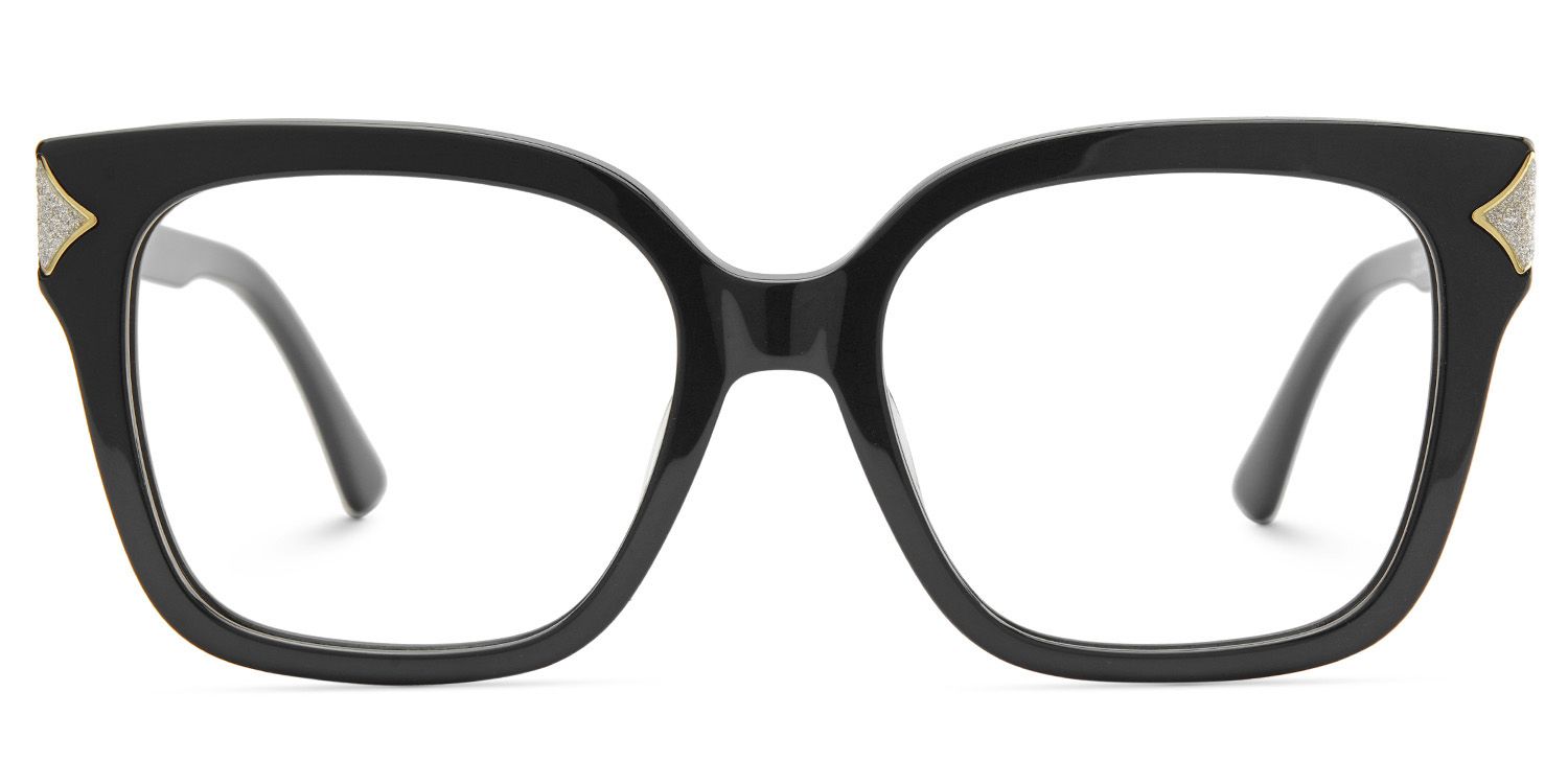 Black Square Frame Glasses - Shakeel on Sale | ZEELOOL UK1