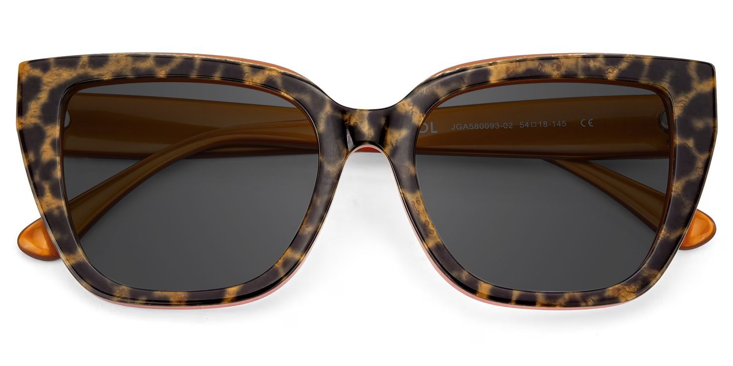 Square Frame Leopard Glasses on Sale1