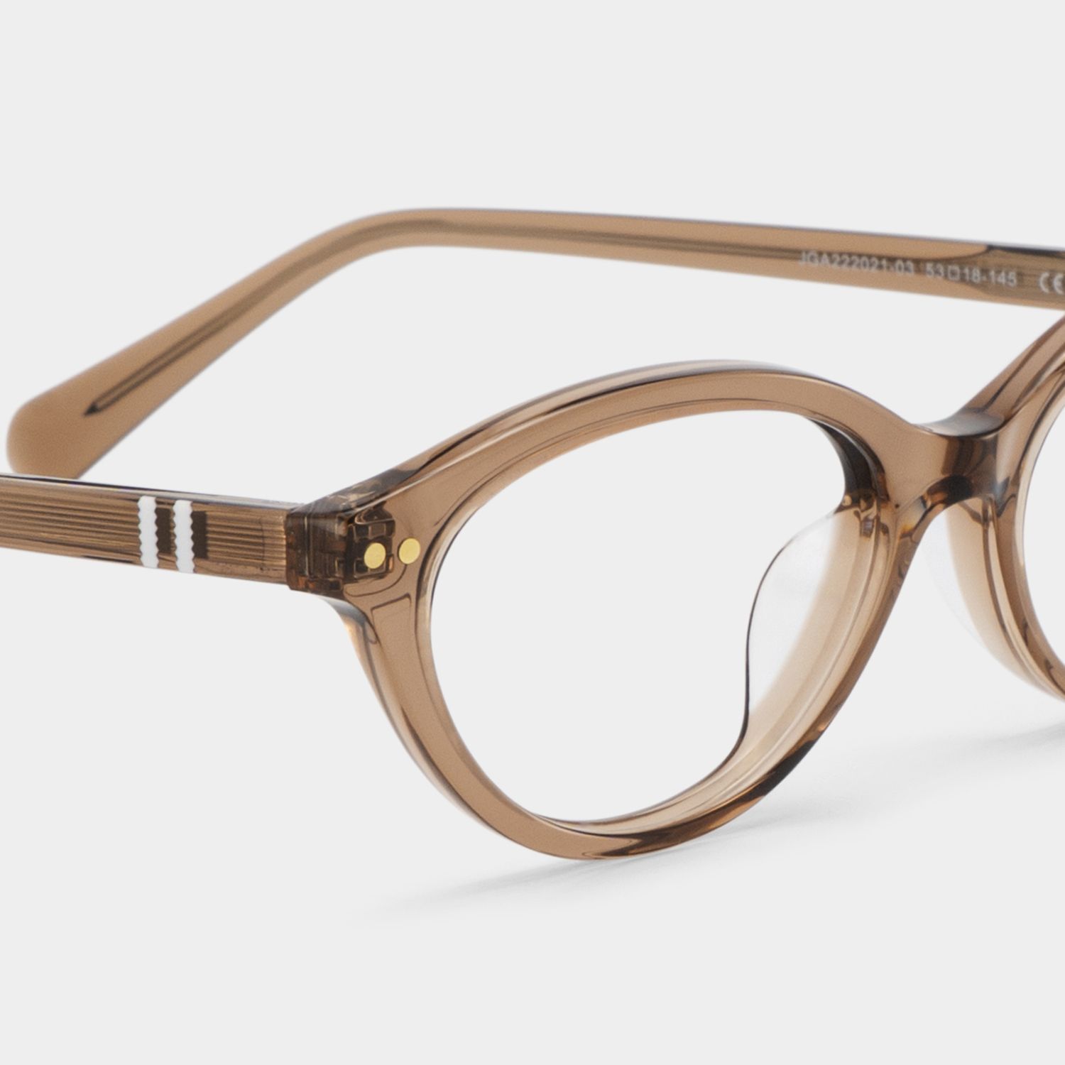 Ashby Brown Narrow Oval-Frame Glasses | Effortless Varsity4