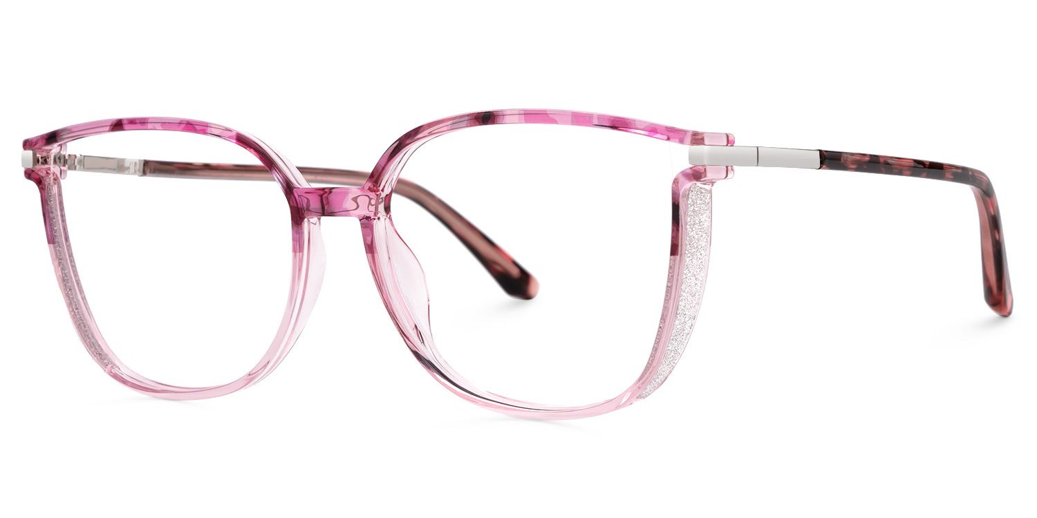 Rodz Pink-Floral Eyeglasses and Designer Glasses Frame1