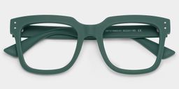 Liizbeett Square Green Glasses1