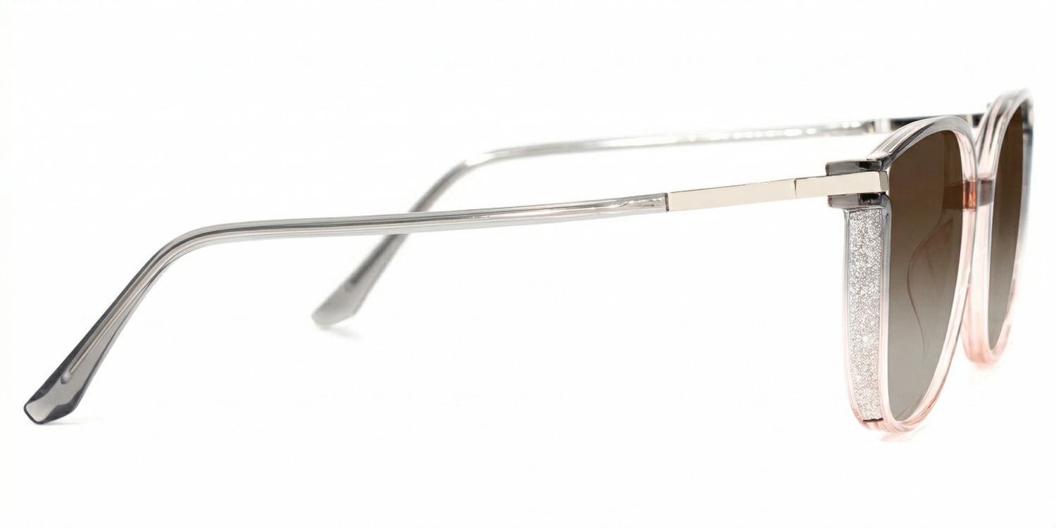 Rodz Square Gray-Pink Eyeglasses and Glasses Frames2