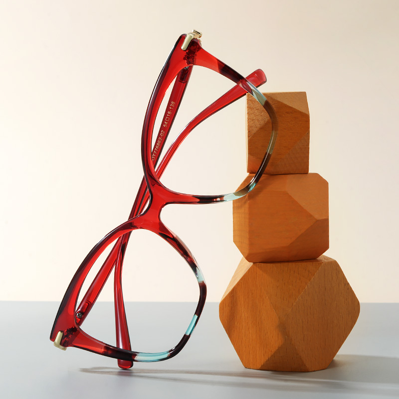 ZEELOOL Lamar Butterfly Red Glasses