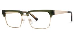 Gerena Browline Green Glasses3