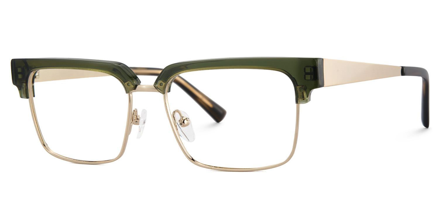 Green Browline Frame Glasses - Gerena on Sale | Zeelool3
