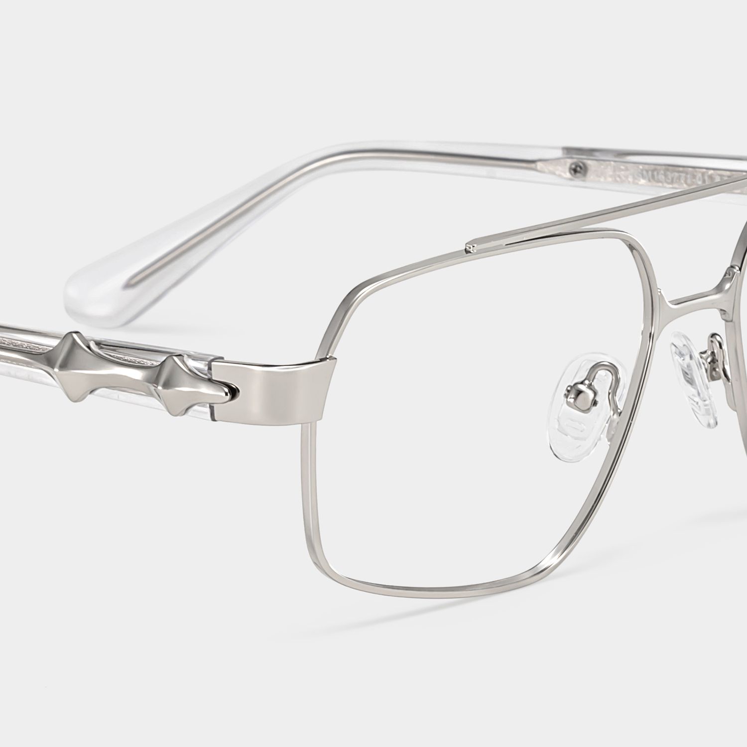 Sterling Eyeglasses in Aviator Silver Frame | ZEELOOL UK5