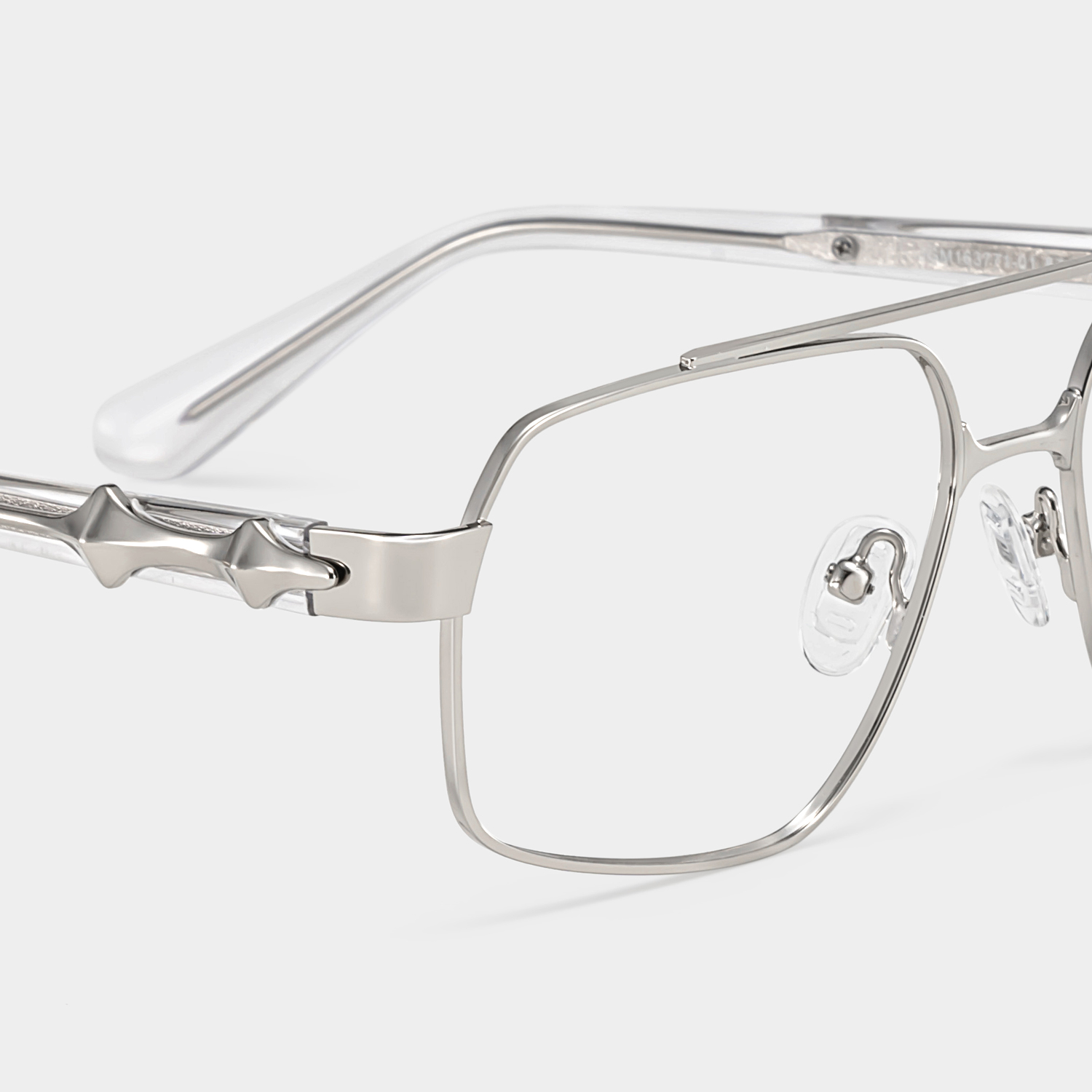 Sterling Eyeglasses in Aviator Silver Frame | ZEELOOL UK5