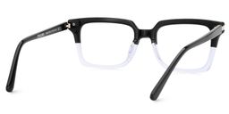 Langston Rectangle Black-Clear Glasses5
