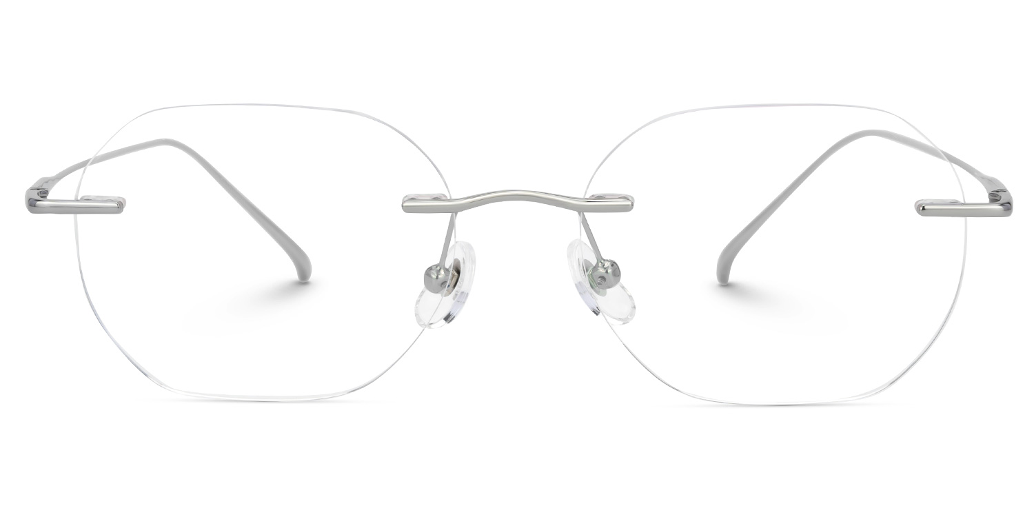 Aselie Rectangle Silver Glasses0