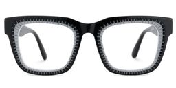 Moscicke Rectangle Black Glasses1