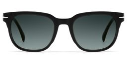 Rocco Black Rectangle Sunglasses0