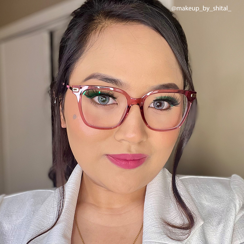 Jacqui Square Pink Glasses6