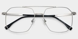 Logan Silver Aviator Glasses2