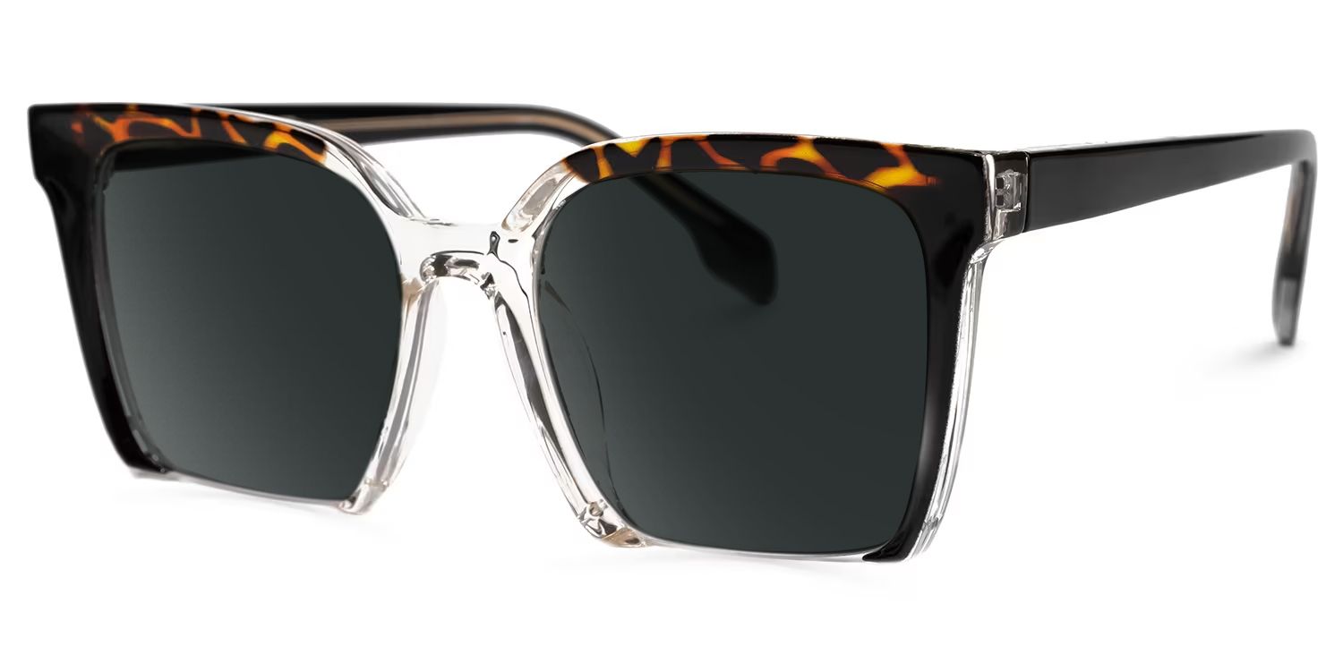 Misty Square Black Sunglasses | ZEELOOL UK1
