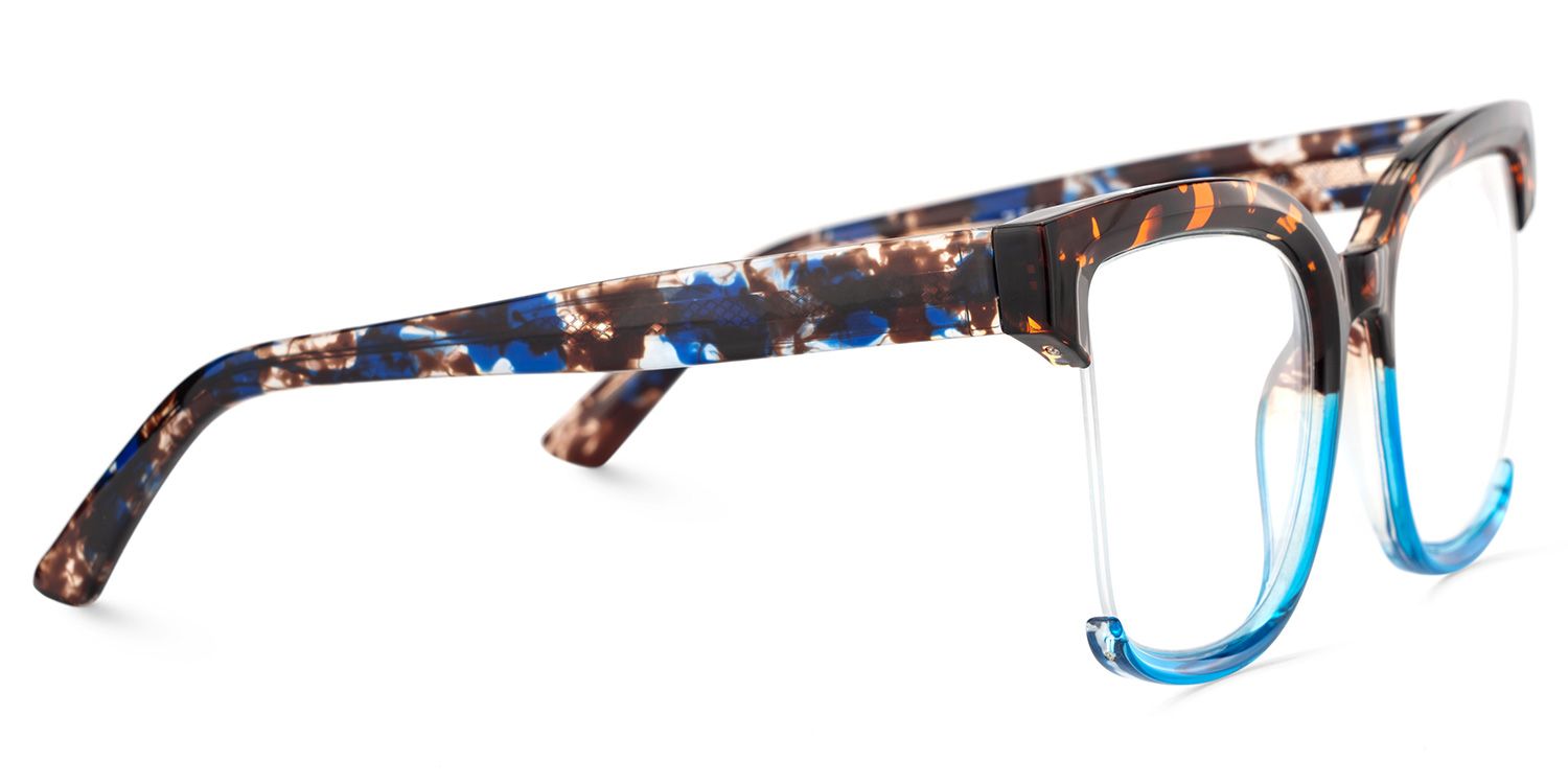 Cadogan Blue-tortoise Square Prescription Glasses | ZEELOOL UK4