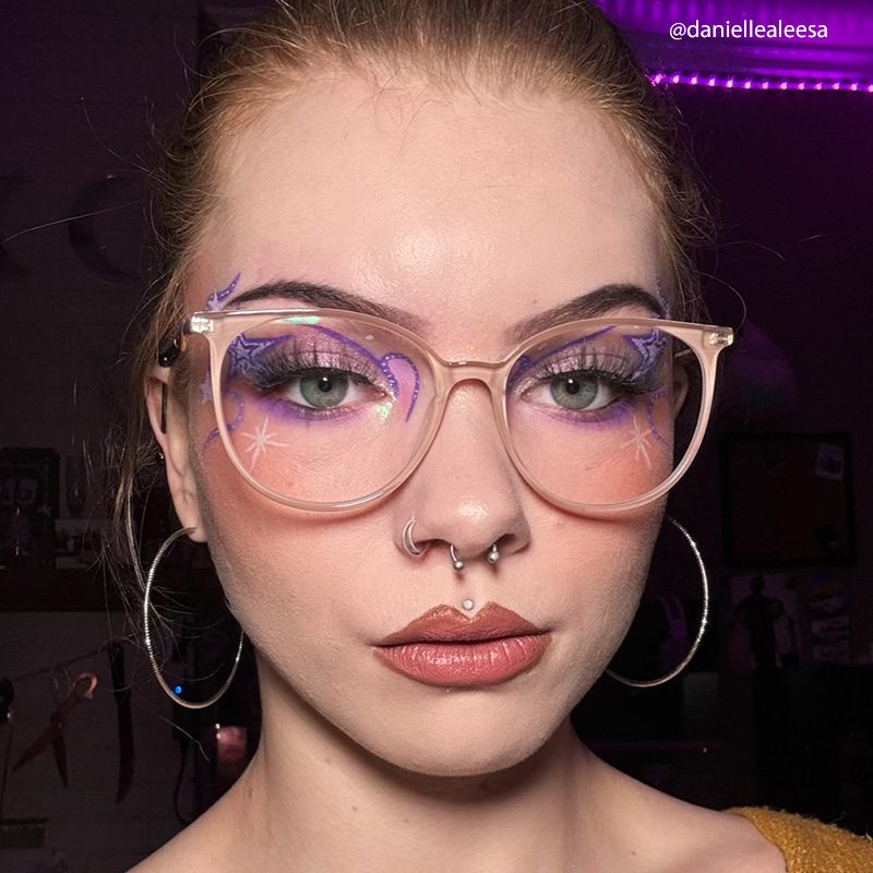 Chanty Round Pink Glasses10