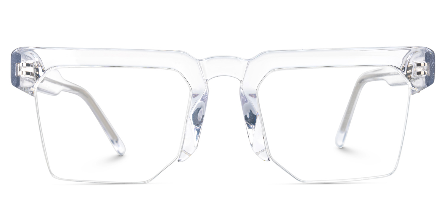 Myles Designer Eyeglasses in Browline Crystal Frame0