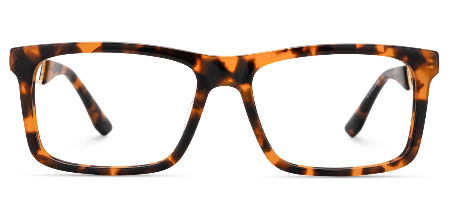 Thin Rectangle Blue Light Blocking Glasses in Business Style | ZEELOOL UK1