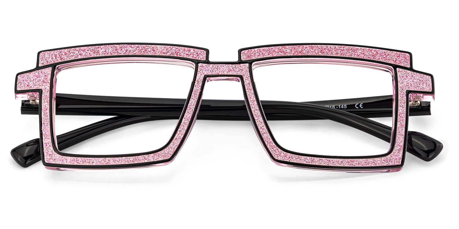 Zephyr Pink Glasses in Cyberpunk Style Eyeglasses2